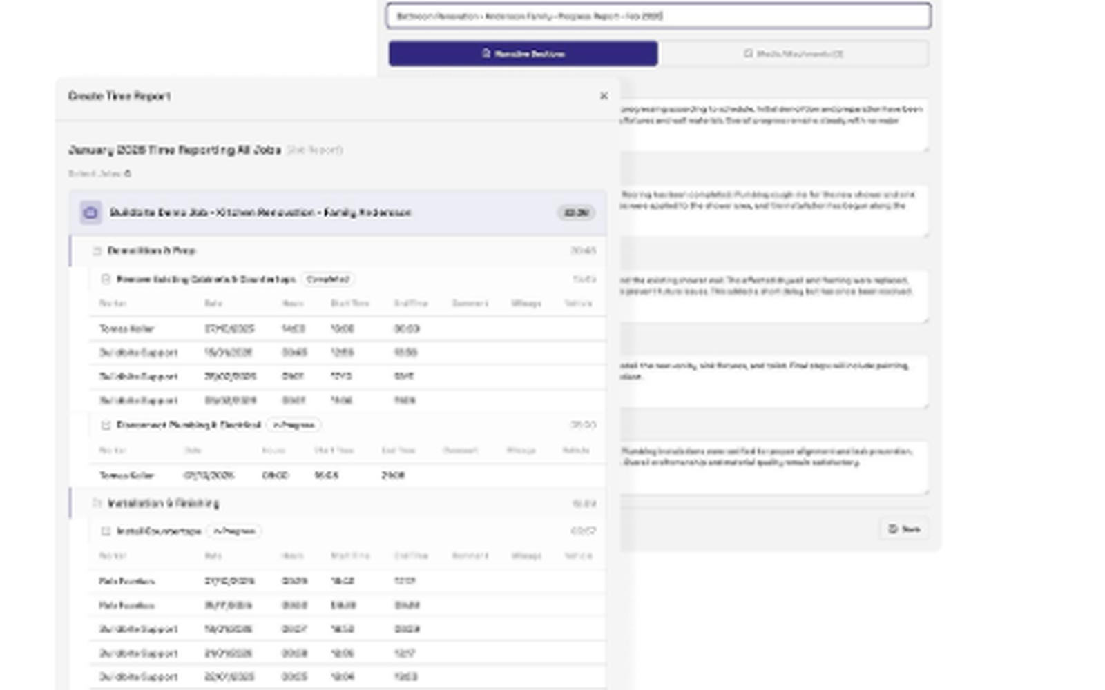Buildbite reporting dashboard