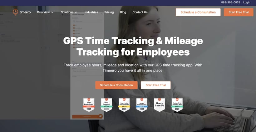 Timeero homepage-webp