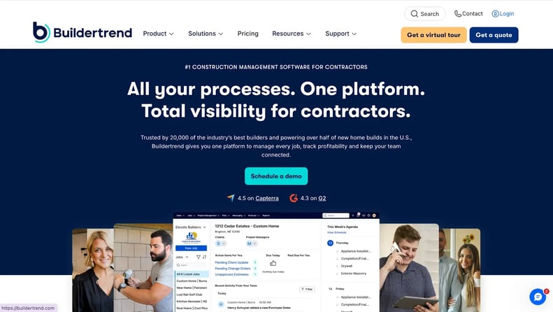 buildertrend homepage