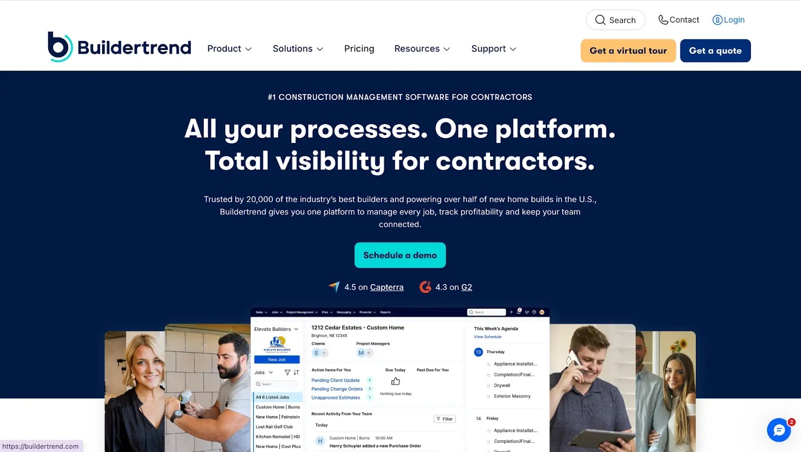 buildertrend homepage
