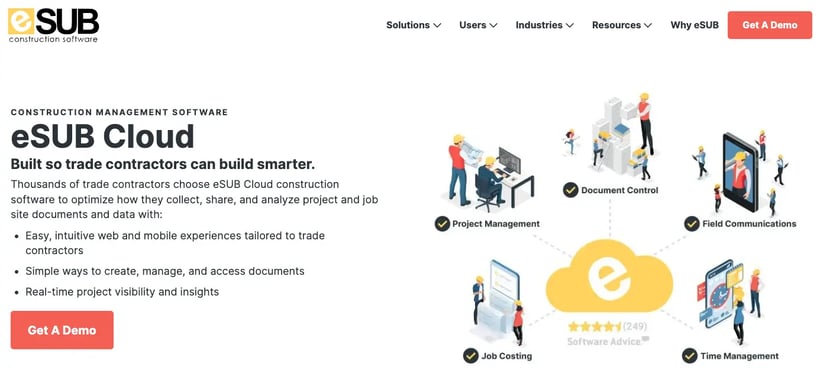 eSUB homepage