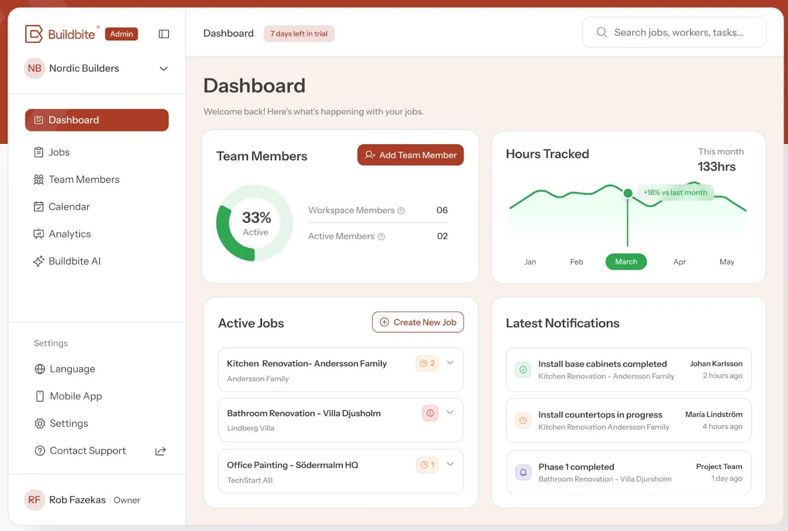 buildbite app mobile-first field management for small to mid-sized contractors