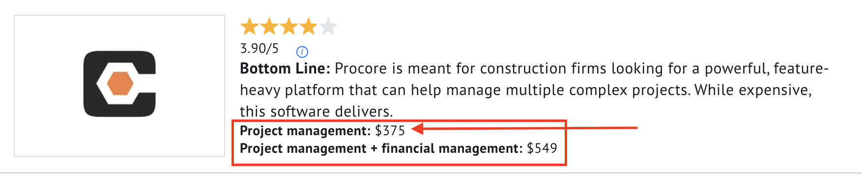 procore price