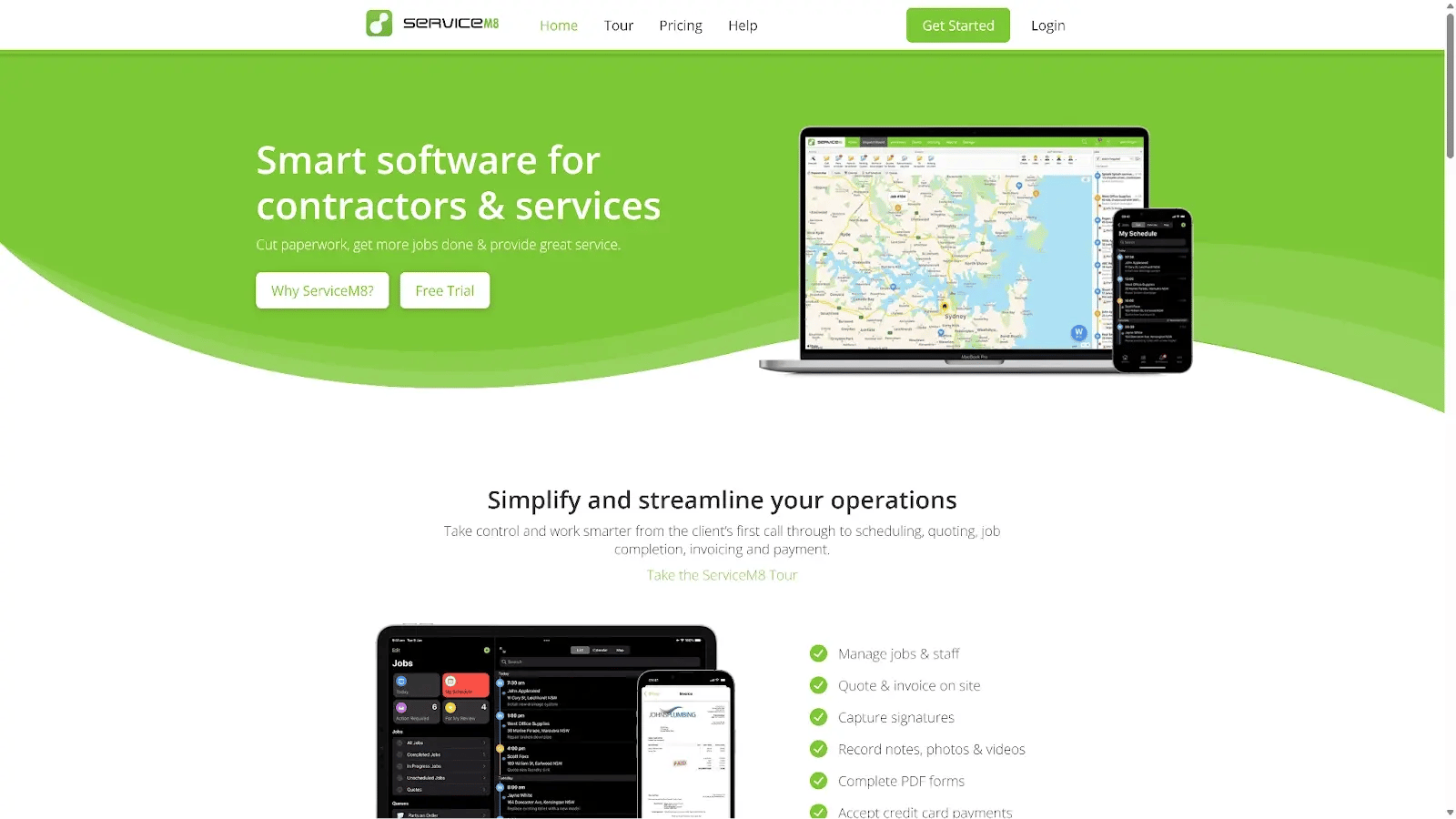 servicem8 - smart software for contractors & software