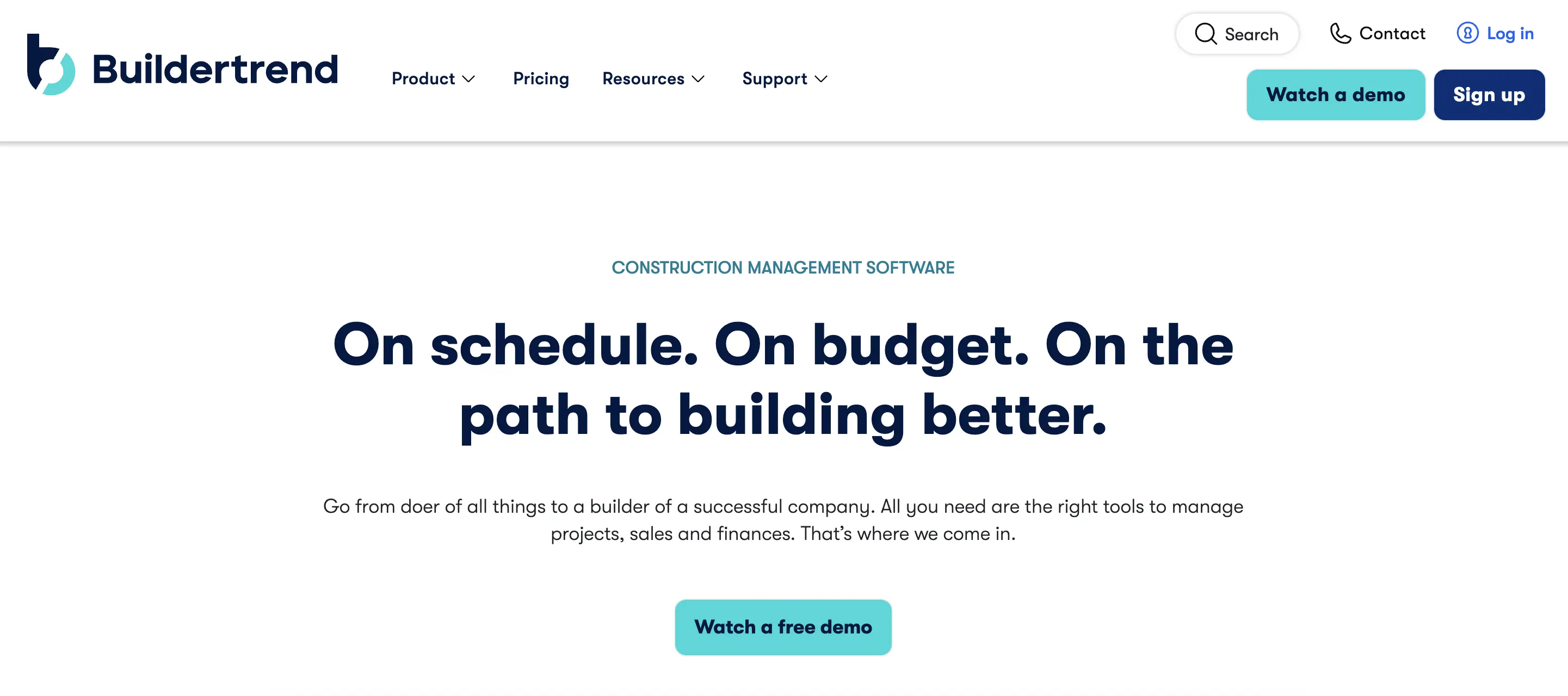 buildertrend homepage