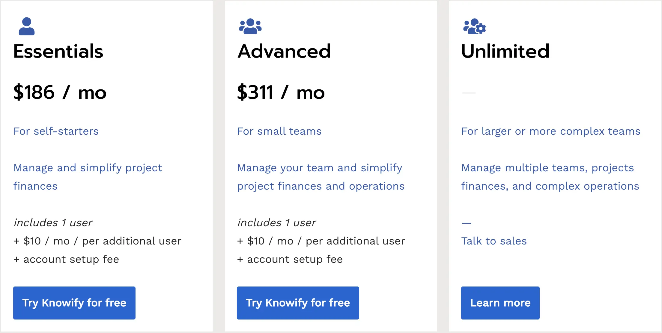 knowify pricing
